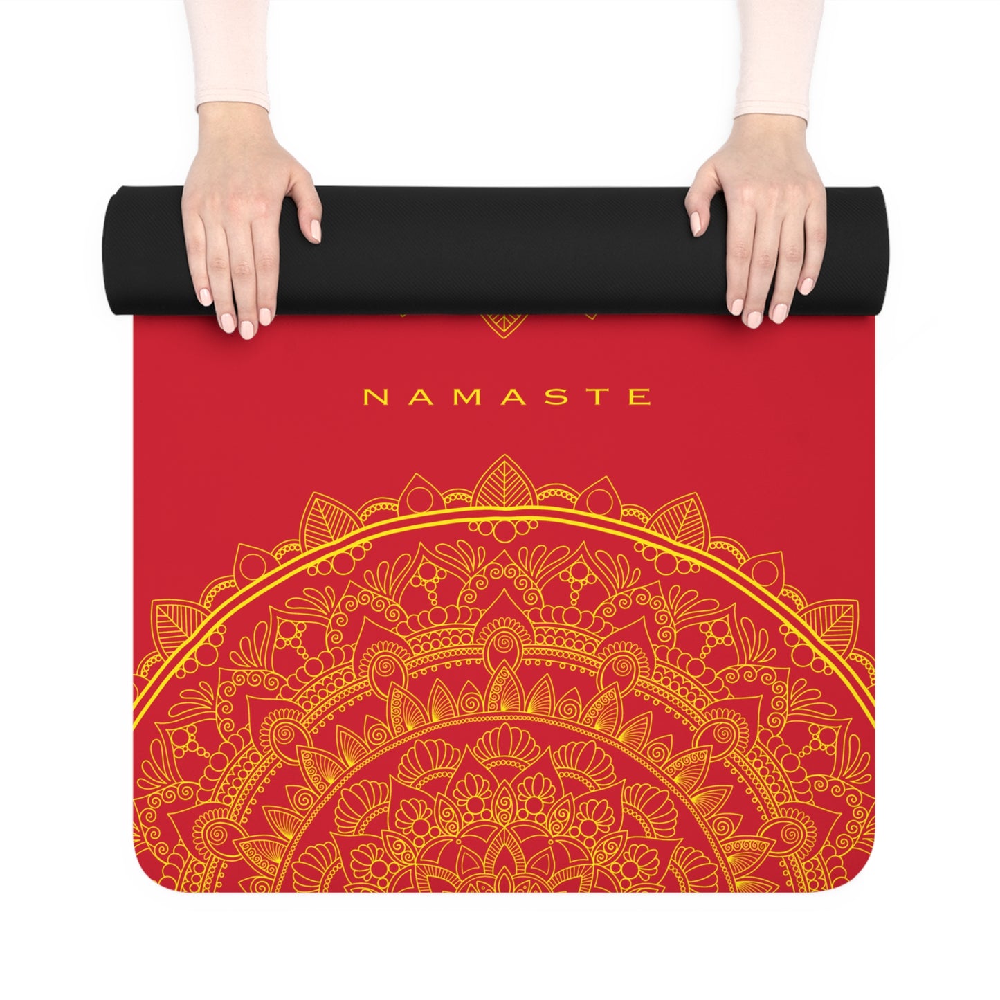 Bright red yoga mat NAMASTE COLLECTION