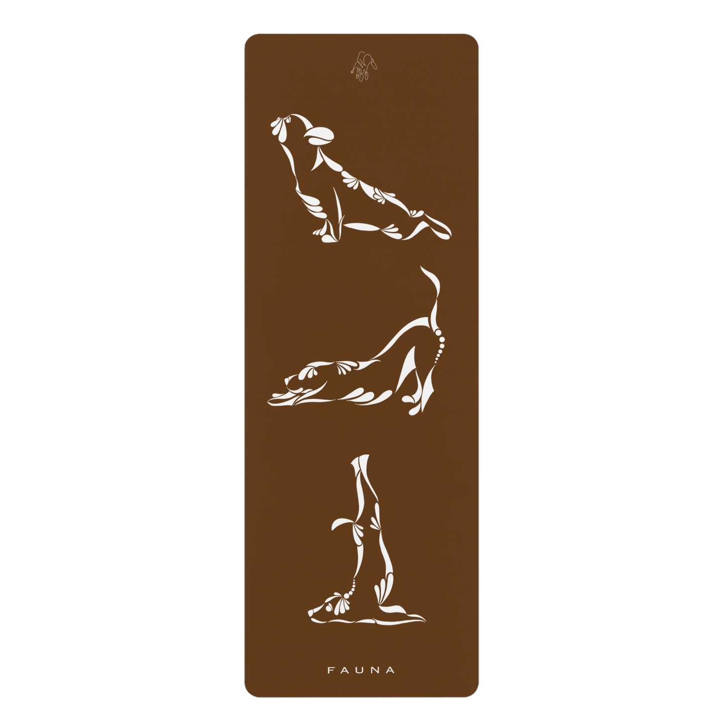 Brown Yogi Dogs Yoga Mat FAUNA COLLECTION - Eco-Friendly Rubber with Dog Designs