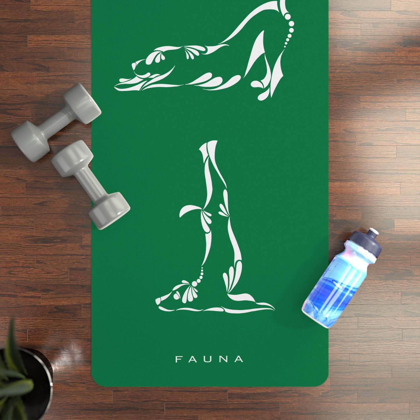 Green Yogi Dogs Yoga Mat FAUNA COLLECTION