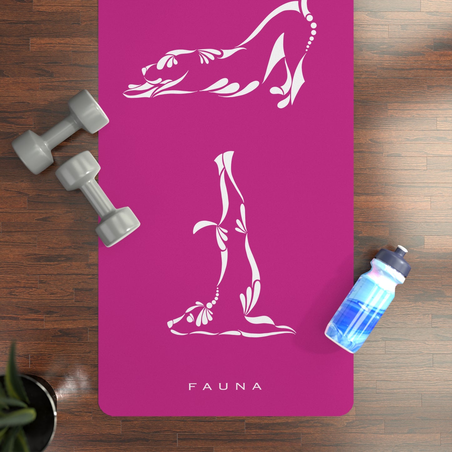 Pink Yogi Dogs Yoga Mat FAUNA COLLECTION
