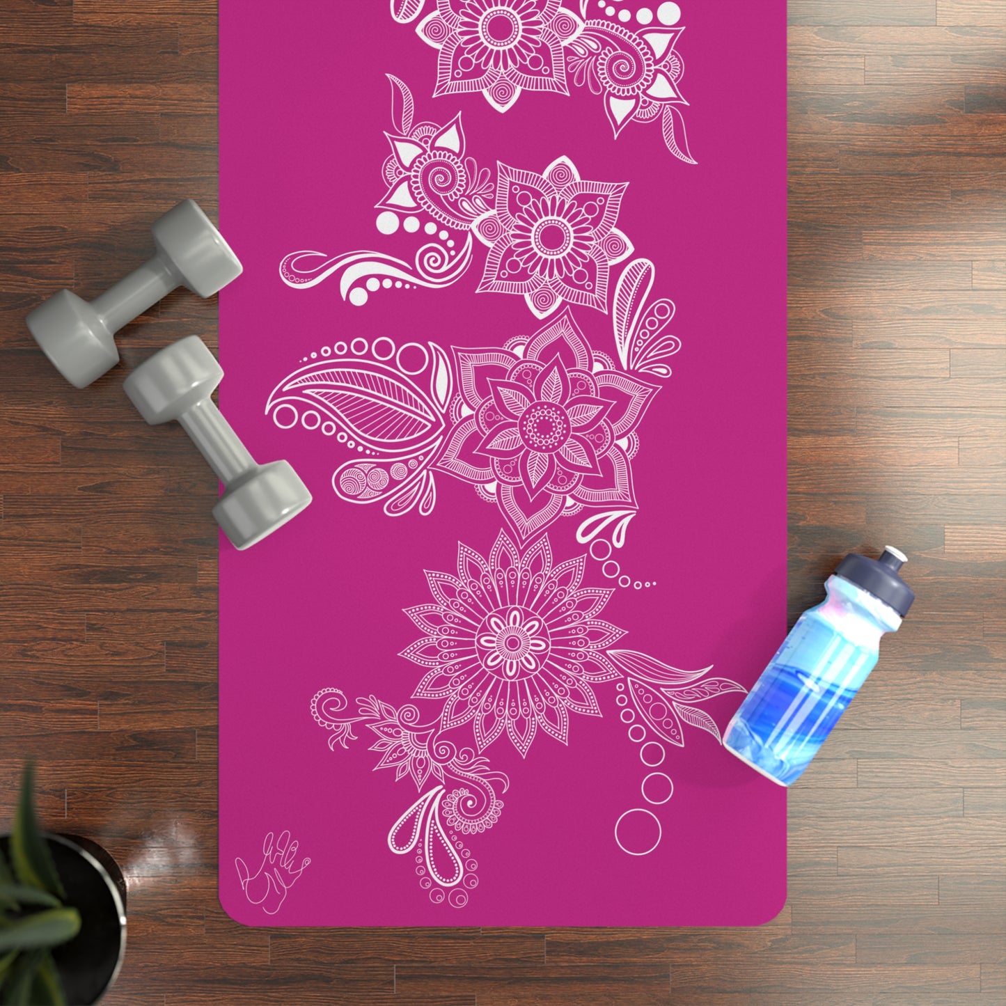 Pink Floral Mat