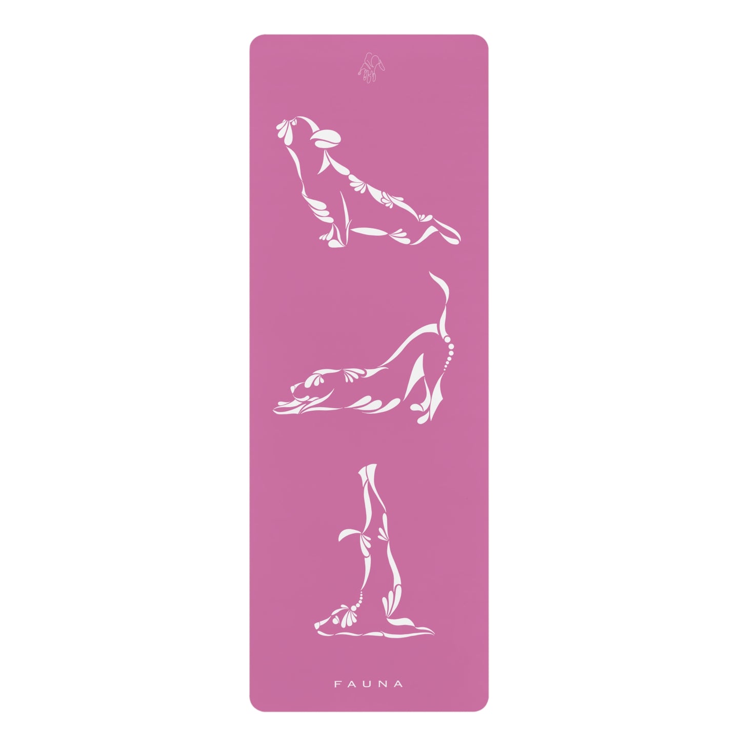 Pink Yogi Dogs Yoga Mat FAUNA COLLECTION- Eco-Friendly Rubber with Dog Designs