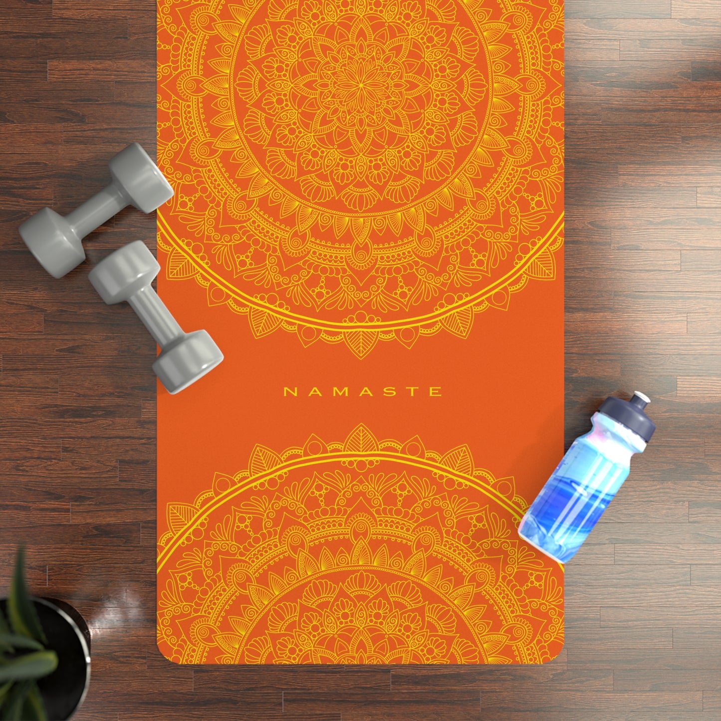 Bright Orange yoga mat NAMASTE COLLECTION