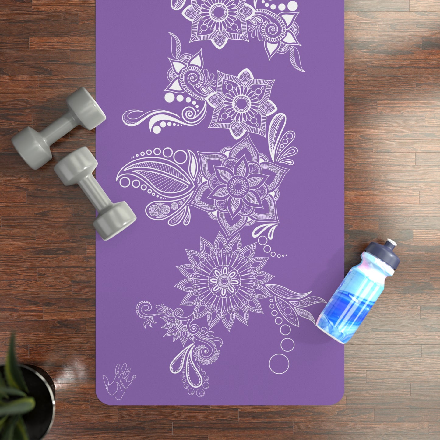 Lilac Floral Mat