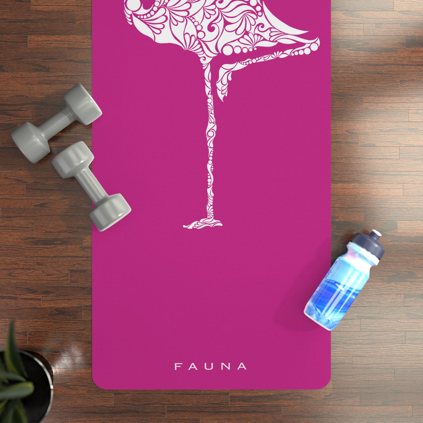 Flamingo Rubber Yoga Mat FAUNA COLLECTION