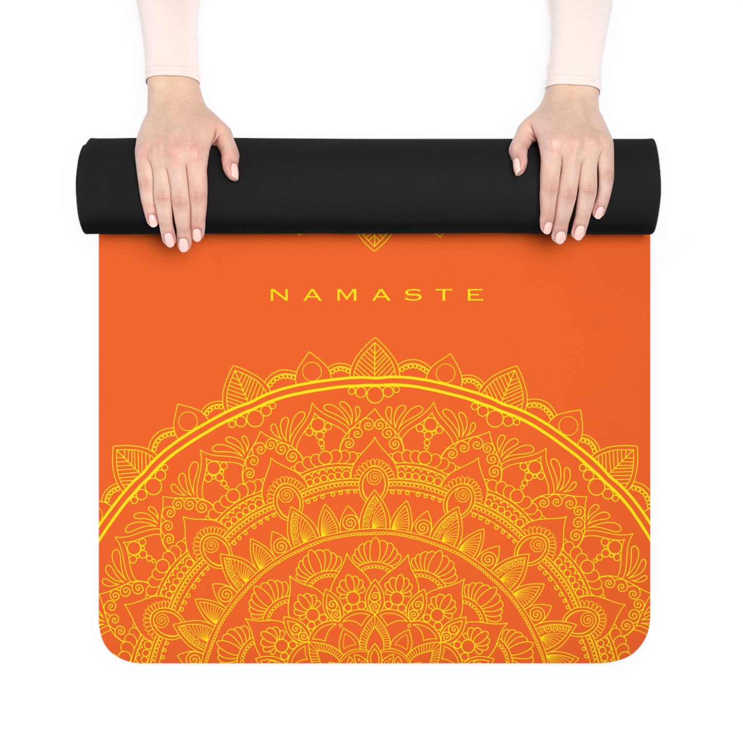 Bright Orange yoga mat NAMASTE COLLECTION