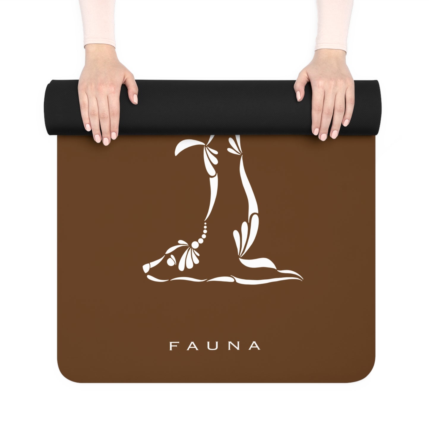 Brown Yogi Dogs Yoga Mat FAUNA COLLECTION - Eco-Friendly Rubber with Dog Designs