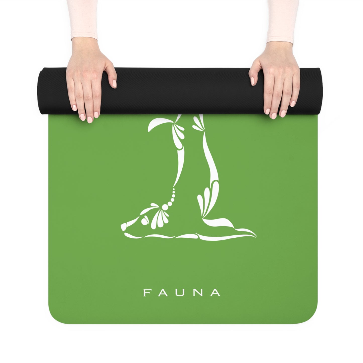 Green Yogi Dogs Yoga Mat FAUNA COLLECTION - Eco-Friendly Rubber with Dog Designs