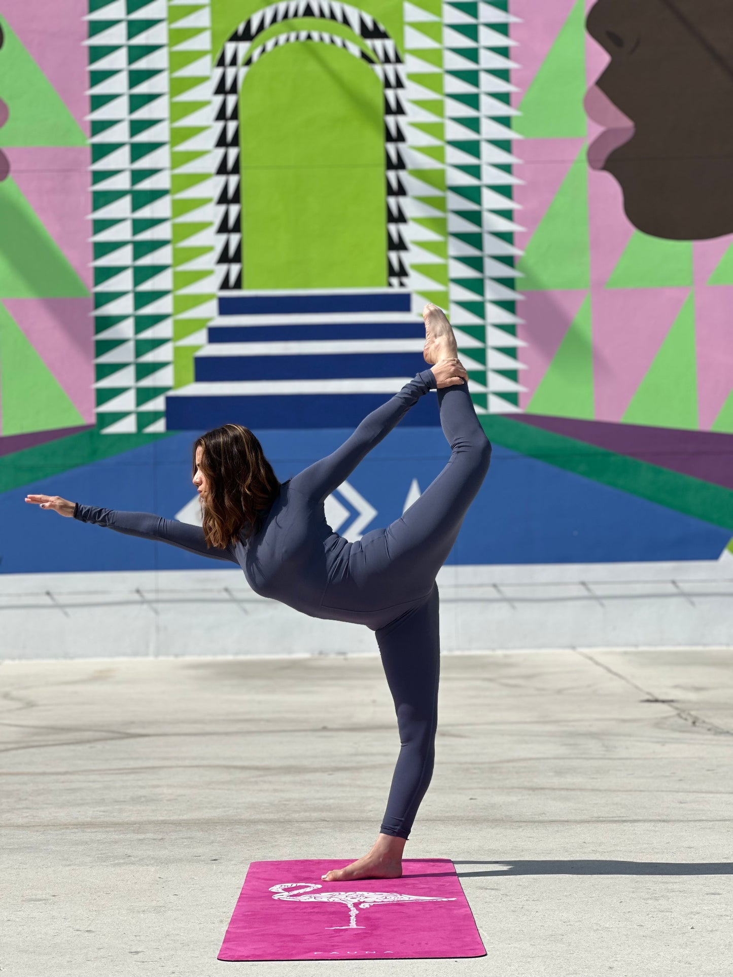 Flamingo Rubber Yoga Mat FAUNA COLLECTION