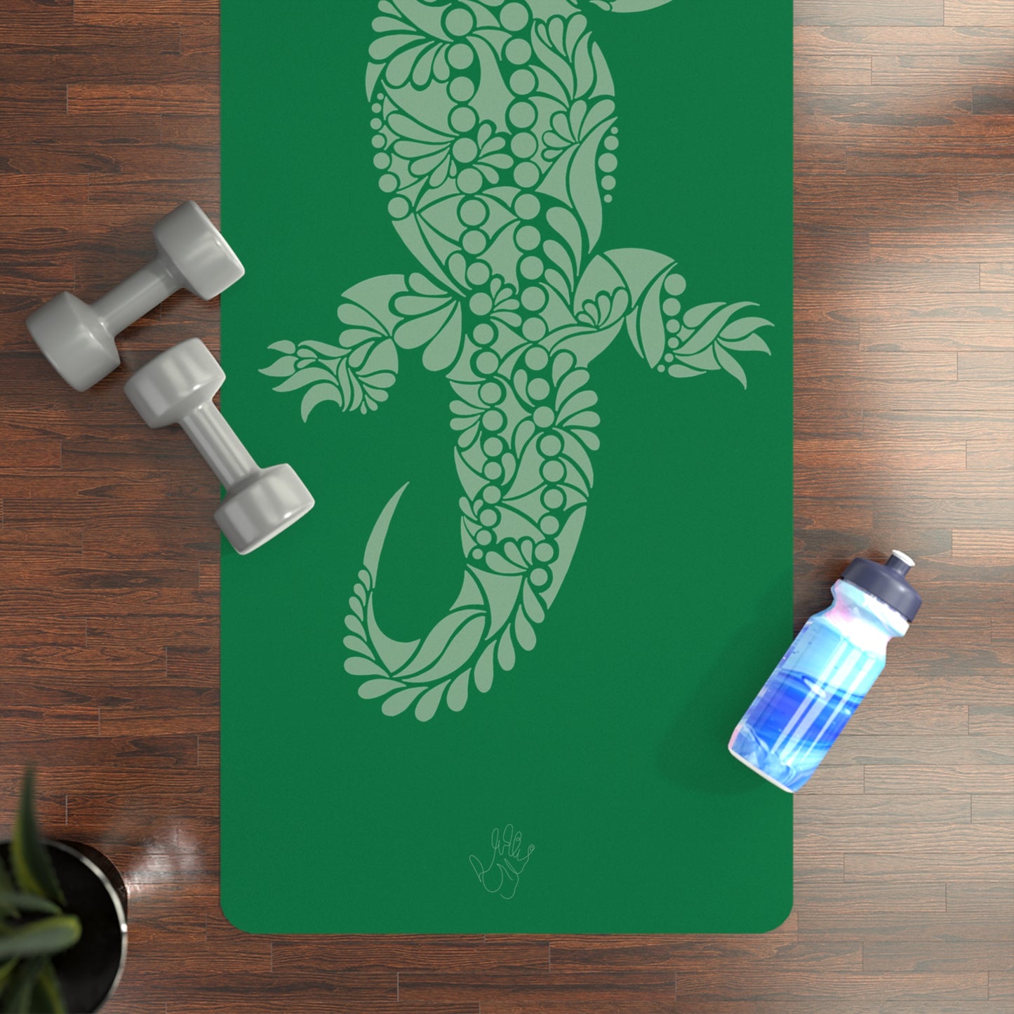 Croc Rubber Yoga Mat FAUNA COLLECTION - Eco-Friendly Exercise Mat for Mindfulness & Fitness