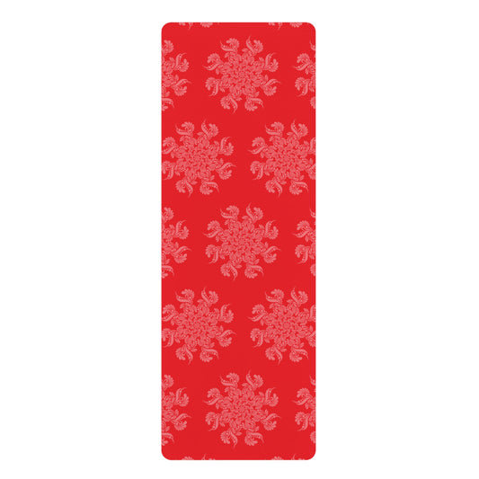 Red Flower Yoga Mat NAMASTE COLLECTION