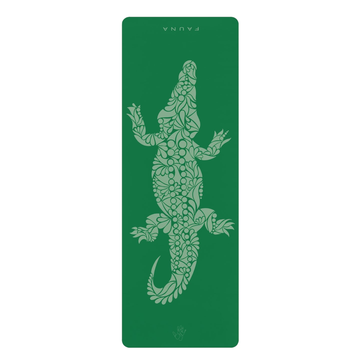 Croc Rubber Yoga Mat FAUNA COLLECTION - Eco-Friendly Exercise Mat for Mindfulness & Fitness