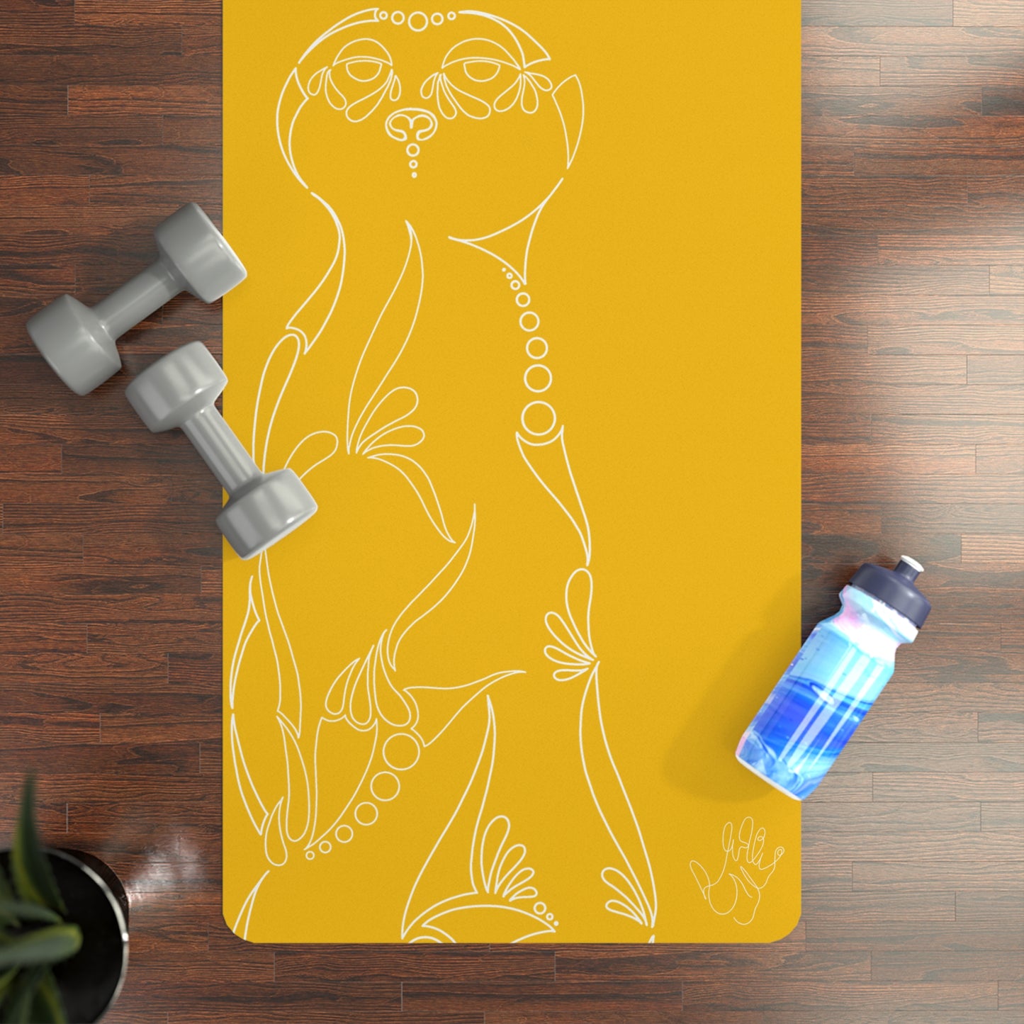 Meerkats Rubber Yoga Mat FAUNA COLLECTION - Durable, Non-Slip, Perfect for Home & Studio Practice
