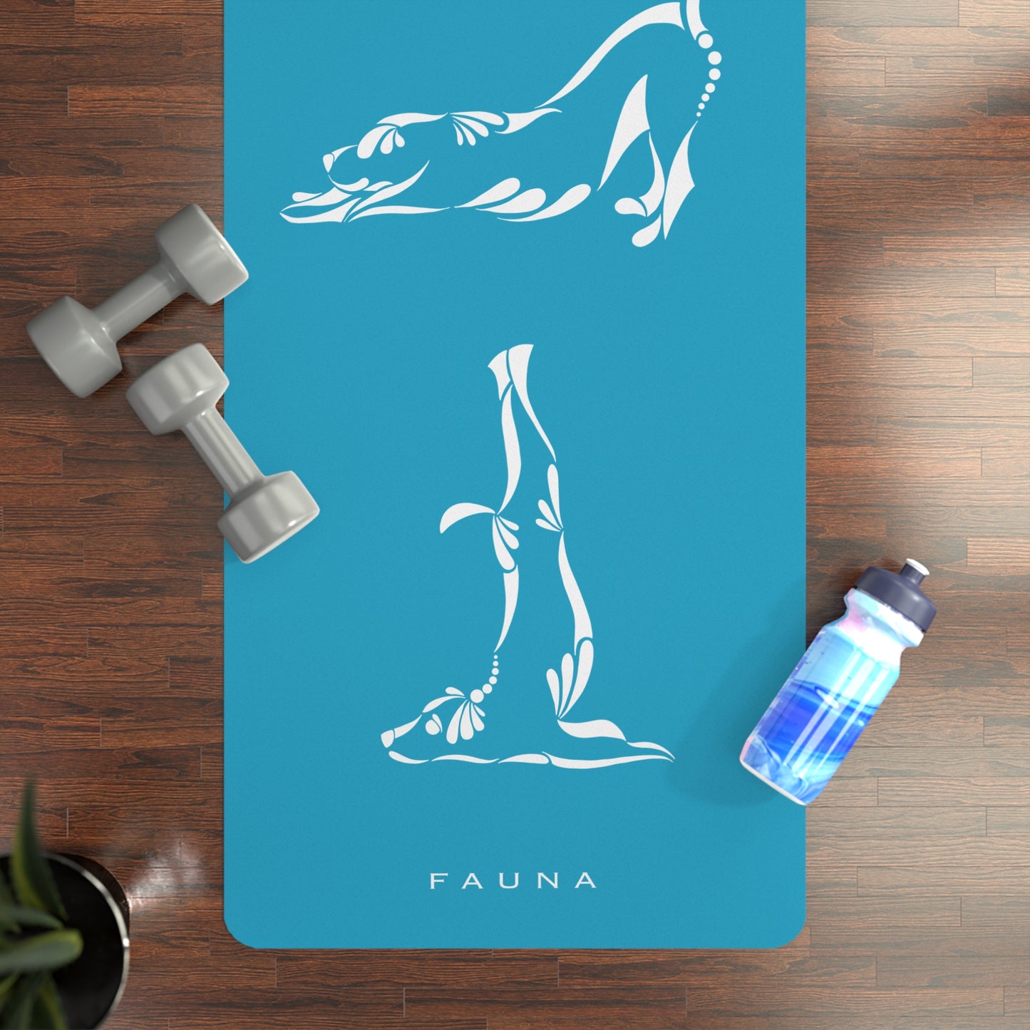 Blue Yogi Dogs Yoga Mat FAUNA COLLECTION - Eco-Friendly Rubber with Dog Designs