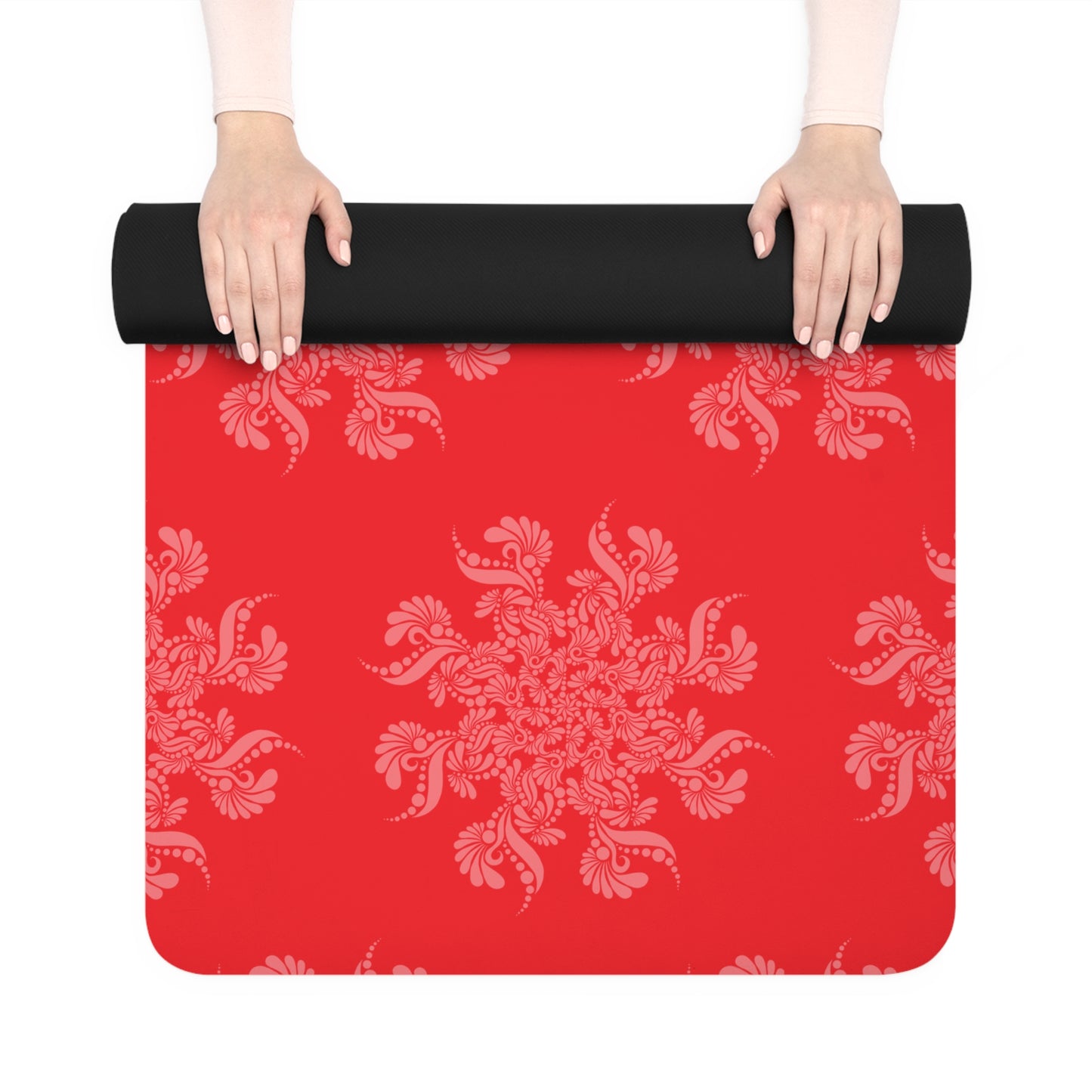 Red Flower Yoga Mat NAMASTE COLLECTION