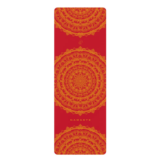Bright red yoga mat NAMASTE COLLECTION
