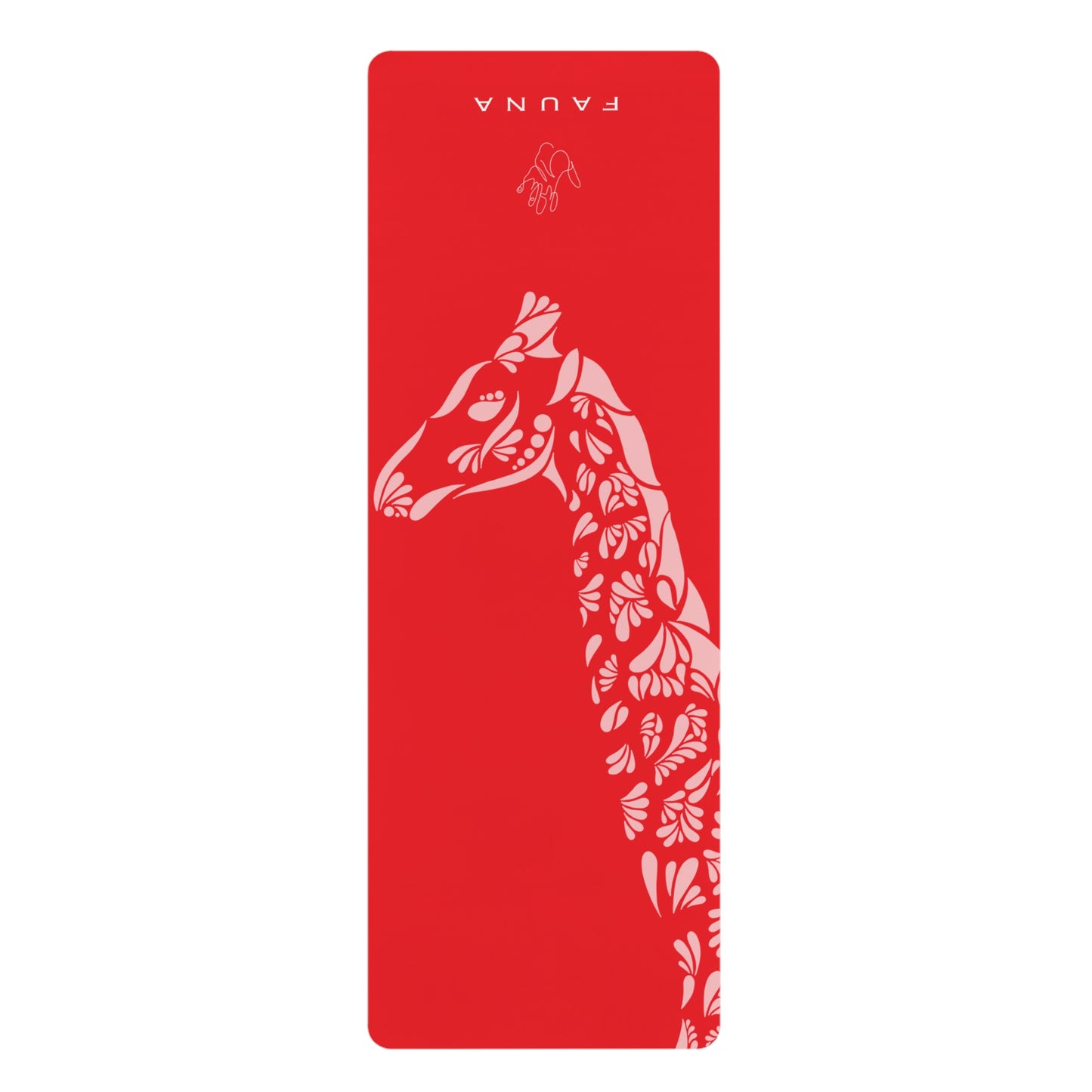 Light Red Giraffe Yoga Mat FAUNA COLLECTION