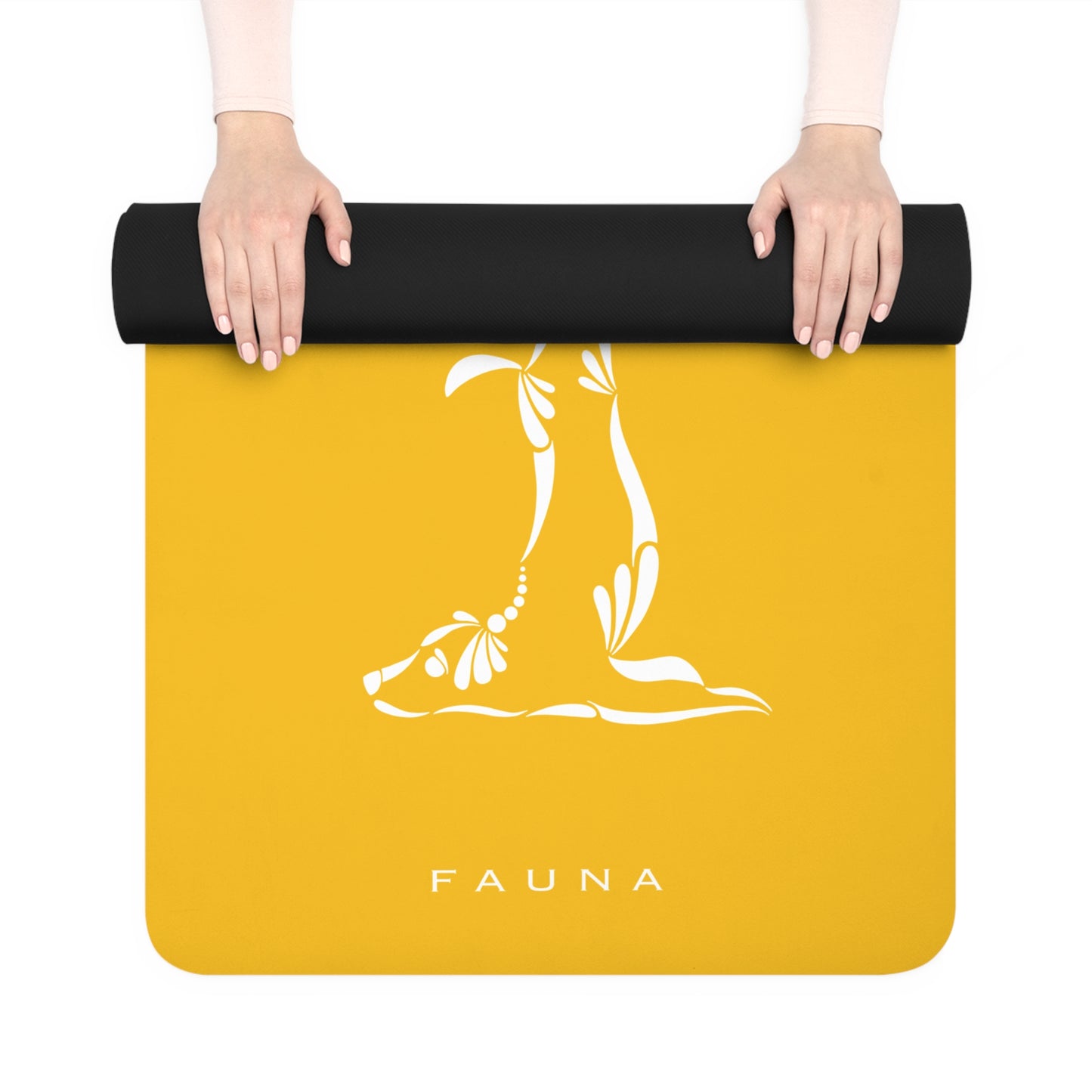 Yellow Yogi Dogs Yoga Mat FAUNA COLLECTION - Eco-Friendly Rubber with Dog Designs