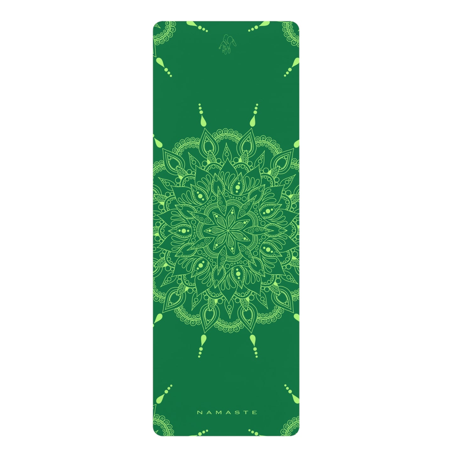 Mandala Yoga Mat NAMASTE COLLECTION - Eco-Friendly Rubber Exercise Mat for Home and Studio
