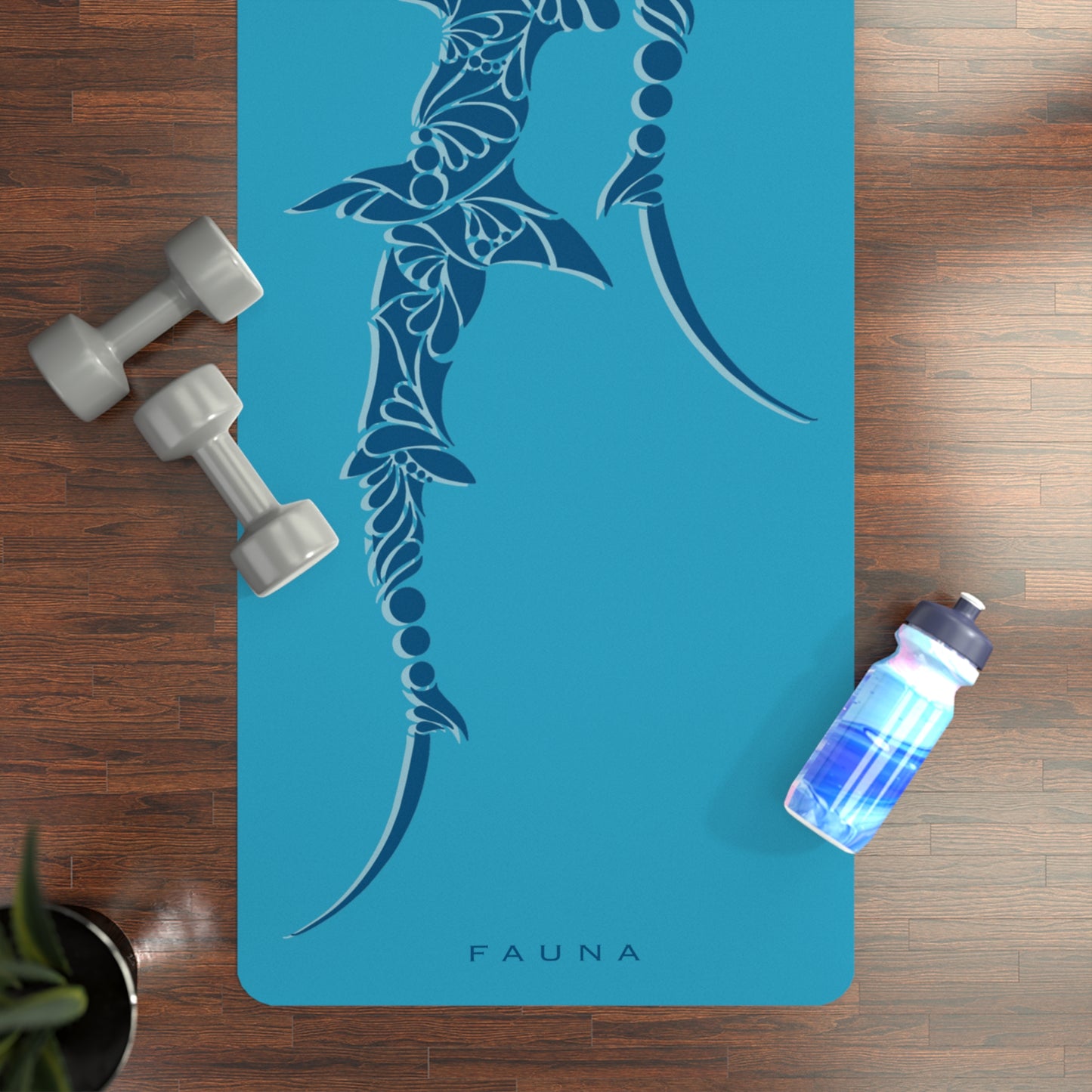Rubber Yoga Mat Hammerhead Shark FAUNA COLLECTION