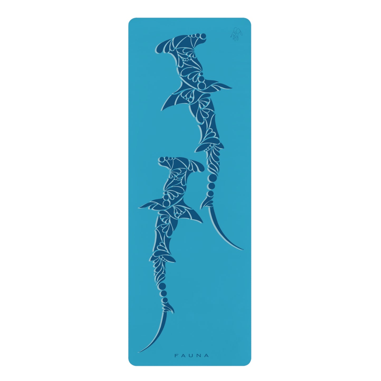 Rubber Yoga Mat Hammerhead Shark FAUNA COLLECTION