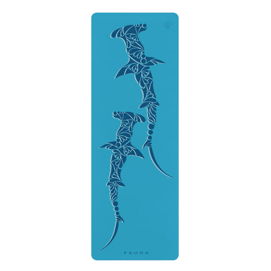 Rubber Yoga Mat Hammerhead Shark FAUNA COLLECTION