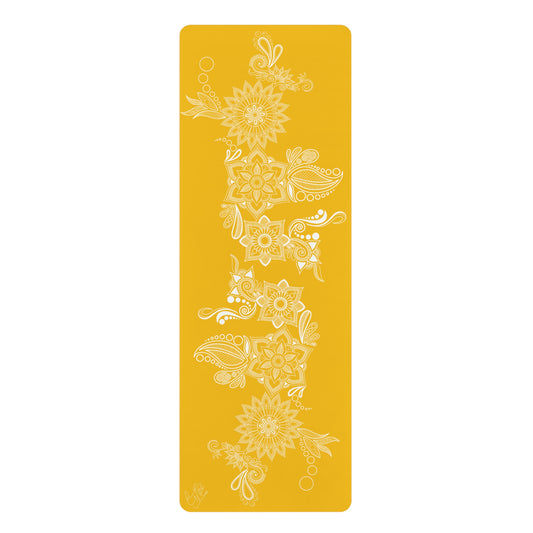Yellow Floral Mat