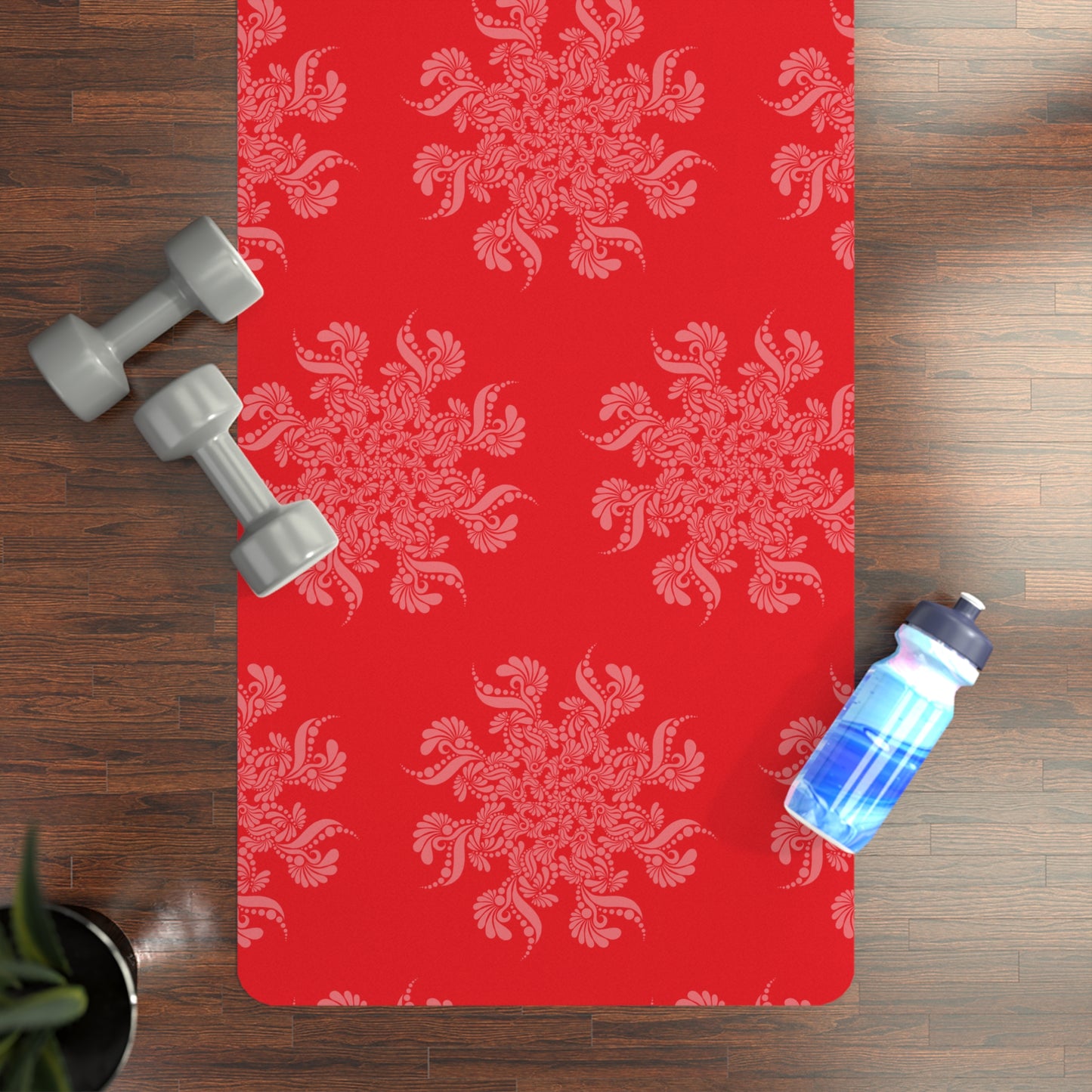 Red Flower Yoga Mat NAMASTE COLLECTION