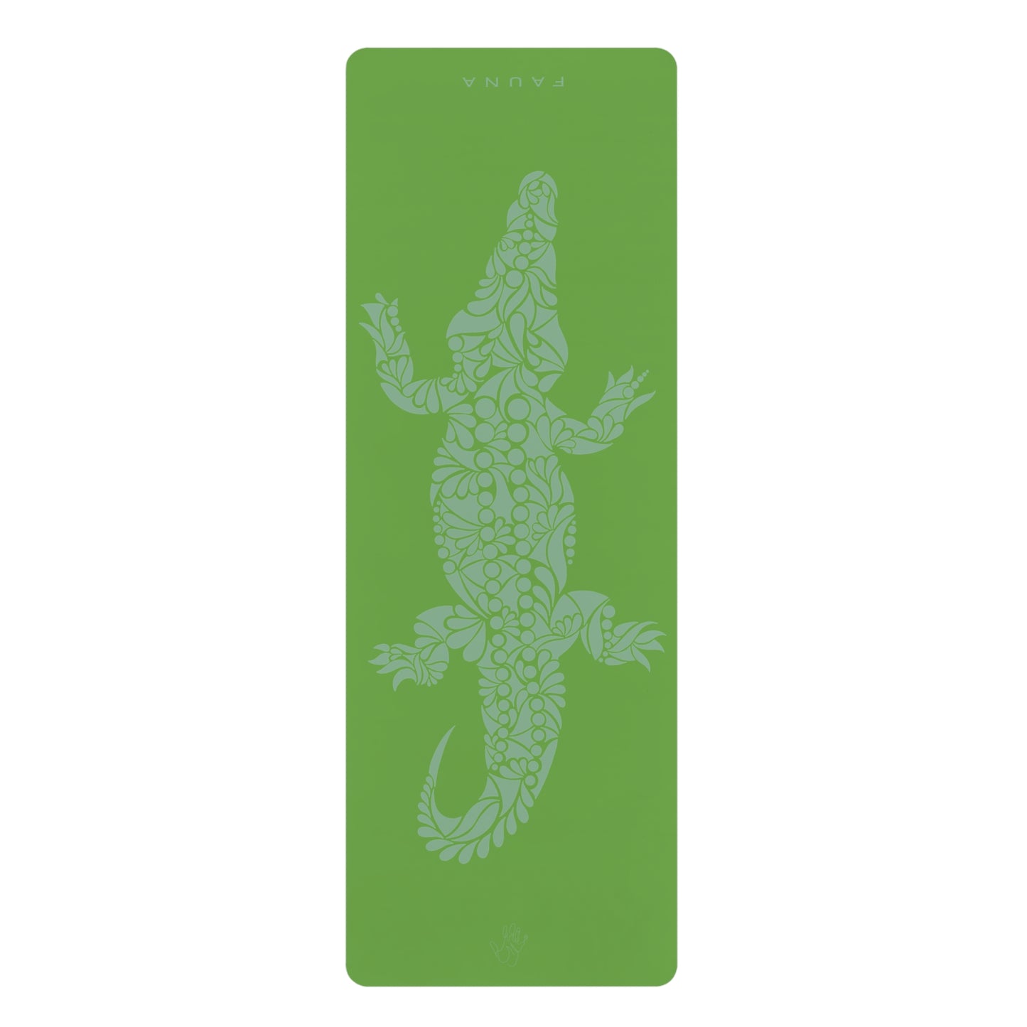 Light Green Croc Yoga Mat FAUNA COLLECTION