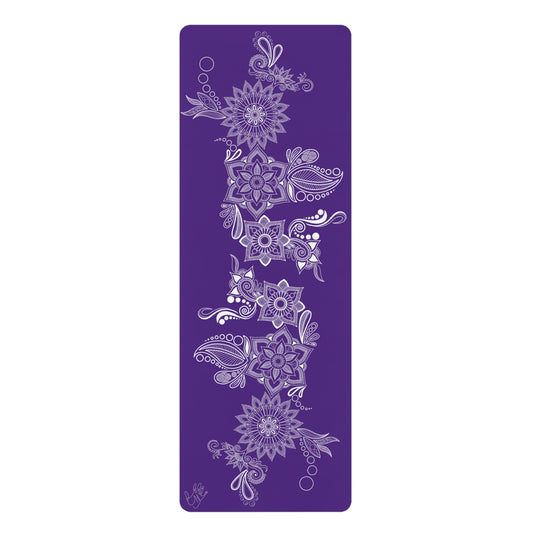 Purple Floral Mat