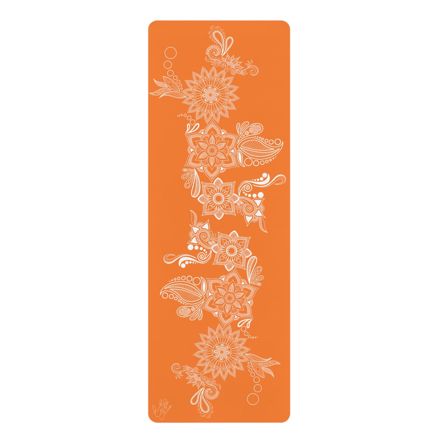 Light Orange Floral Mat
