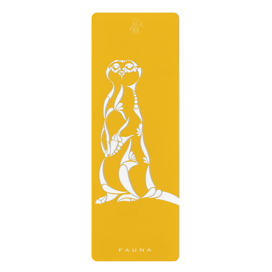Meerkat Rubber Yoga Mat FAUNA COLLECTION- Durable, Non-Slip, Perfect for Home & Studio Practice
