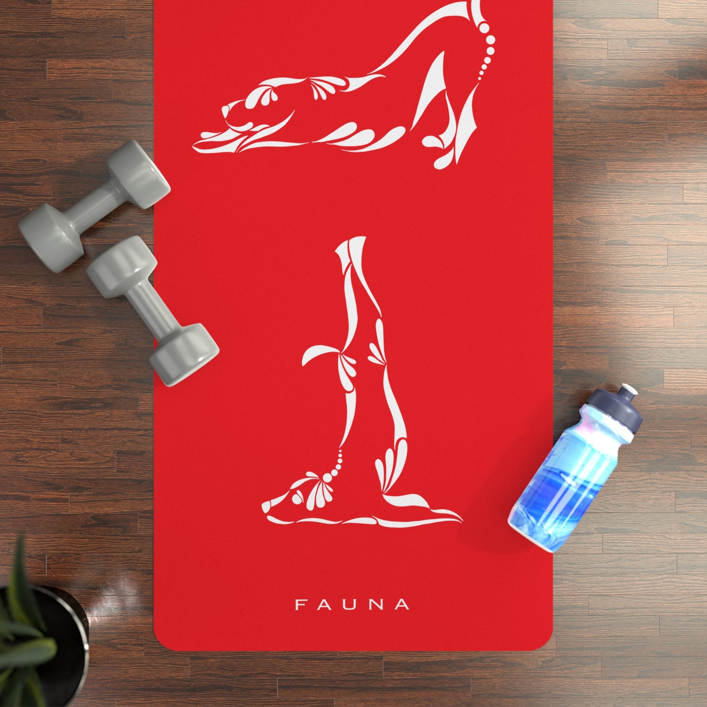 Red Yogi Dogs Yoga Mat FAUNA COLLECTION